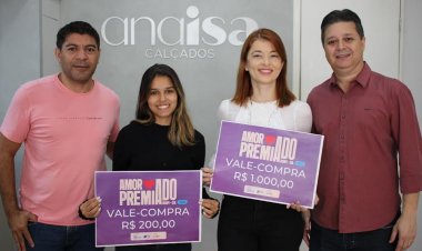 Entrega de prêmios do segundo sorteio da campanha Amor Premiado 2024 é realizada pela Aciapi-CDL