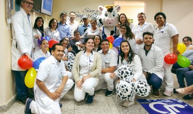 Aniversário surpresa marca alta de paciente na unidade de Oncologia do Hospital Márcio Cunha