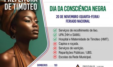 Dia da Consciência Negra é feriado em Timóteo