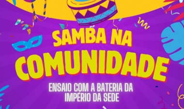 Samba na comunidade ensaio com bateria império da sede em Timóteo