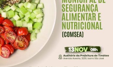 Posse do Conselho municipal de Segurança Alimentar e Nutricional marcará um dia histórico em Timóteo